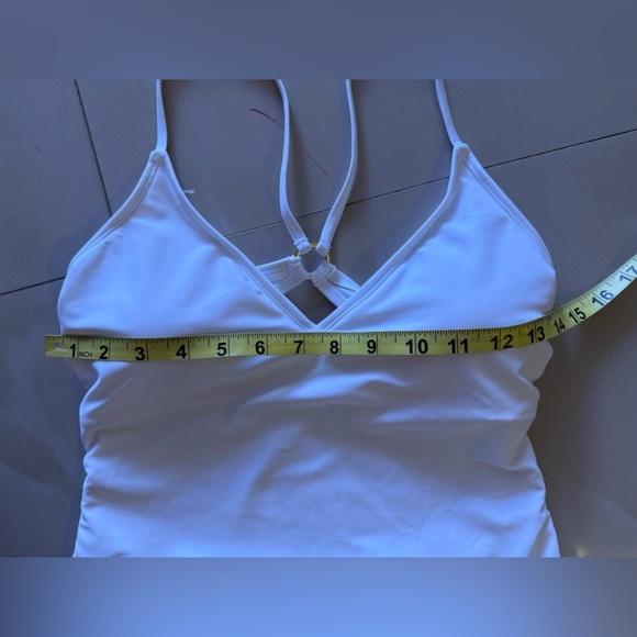 🔻NWT shade and shore white one piece swimsuit size 8/10 high leg cheeky - Picture 10 of 16